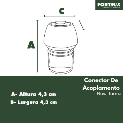 CONECTOR ACOPLAMENTO JUNÇÃO MANGUEIRA
